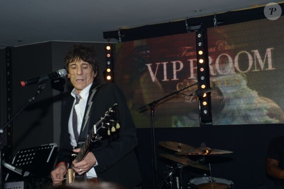 Ron Wood au Vip-Room de Jean-Roch, lors du concert de Cyndi Lauper.