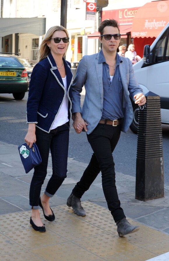 Kate Moss et son mari Jamie Hince en mars 2012 à Londres