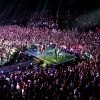 Johnny Hallyday en concert à Montpellier, le 14 mai 2012.