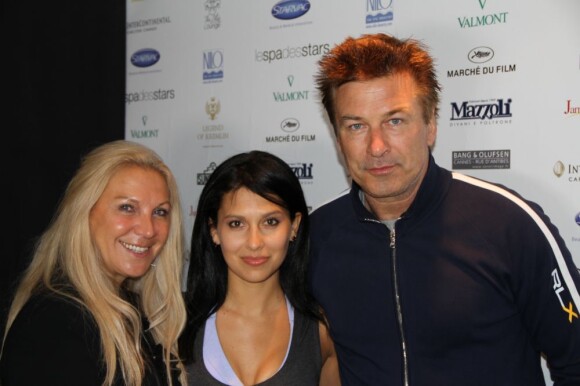 Alec Baldwin et sa fiancée Hilaria Thomas au Spa des Stars durant le Festival de Cannes 2012