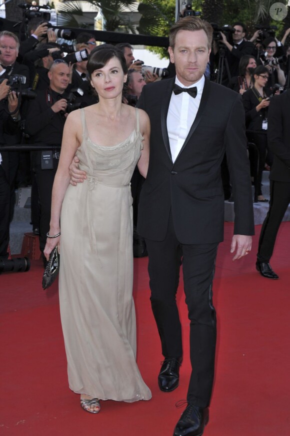 Ewan McGregor et sa femme Eva Mavrakis lors de la montée des marches de Sur la route, au Festival de Cannes le 23 mai 2012.