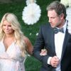 Jessica Simpson et Eric Johnson au mariage d'un couple d'amis, à Palm Springs, le 25 mars 2012.