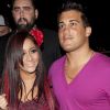 Snooki et son petit ami Jionni LaValle à West Hollywood le 7 janvier 2012.