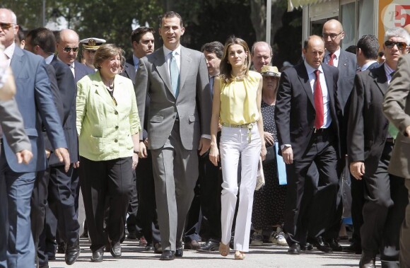 Felipe et Letizia d'Espagne ont inauguré le 25 mai 2012 le 71e Salon du livre de Madrid.