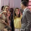Felipe et Letizia d'Espagne inauguraient le 25 mai 2012 le 71e Salon du livre de Madrid, en présence également de l'infante Elena.