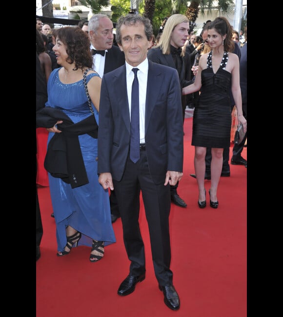 Alain Prost lors de la montée des marches pour le film Mud au Festival de Cannes le 26 mai 2012
