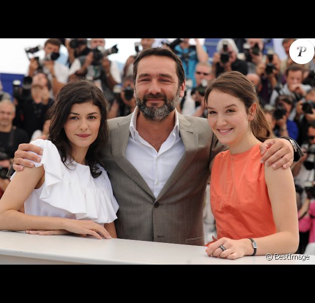 Audrey Tautou, Gilles Lellouche et Anaïs Demoustier lors du photocall du film Thérèse Desqueyroux au Festival de Cannes le 27 mai 2012