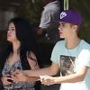 Justin Bieber et Selena Gomez, après la bagarre qui a opposé le chanteur à un photographe, le 27 mai 2012 à Los Angeles