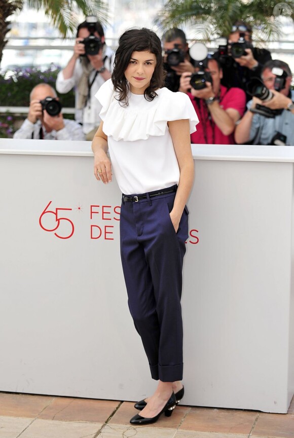 Audrey Tautou, représentante de l'élégance française au Festival de Cannes 2012.
