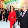 La reine Rania de Jordanie lors de l'inauguration du Forum de l'OCDE à Paris en mai 2012
