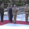 Le roi Abdullah II de Jordanie, avec son épouse la reine Rania et leur fils aîné le prince héritier Hussein, a célébré le 25 mai 2012 la Fête de l'indépendance de la Jordanie au palais Raghdan, à Amman.