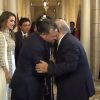 Le roi Abdullah II de Jordanie, son épouse la reine Rania et leur fils aîné le prince héritier Hussein ont célébré le 25 mai 2012 la Fête de l'indépendance de la Jordanie au palais Raghdan, à Amman.