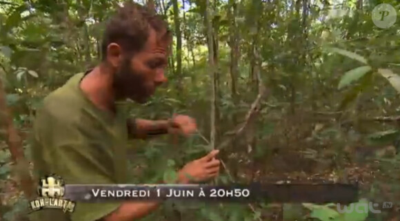 Bertrand, agacé, dans la bande-annonce de Koh Lanta - La Revanche des héros - la finale de vendredi 1er juin 2012 sur TF1
