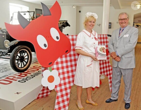 Le prince consort Henrik de Danemark à l'inauguration de l'exposition "la cuisine danoise moderne" le 24 mai 2012