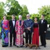 La famille royale de Danemark à l'orangerie du palais de Fredensborg le 30 mai 2012 pour un dîner de bienfaisance à l'occasion des 40 ans de la WWF Danemark, dont le prince consort Henrik de Danemark assume la présidence.
