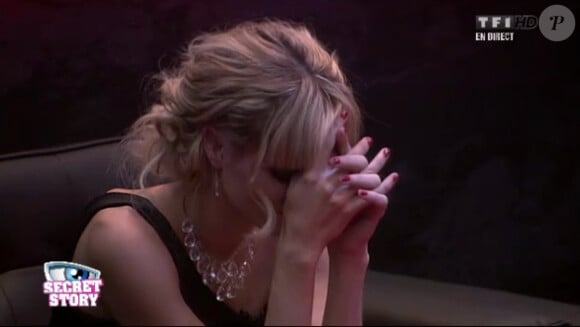 Audrey angoissée dans Secret Story 6, vendredi 1er juin 2012, sur TF1
