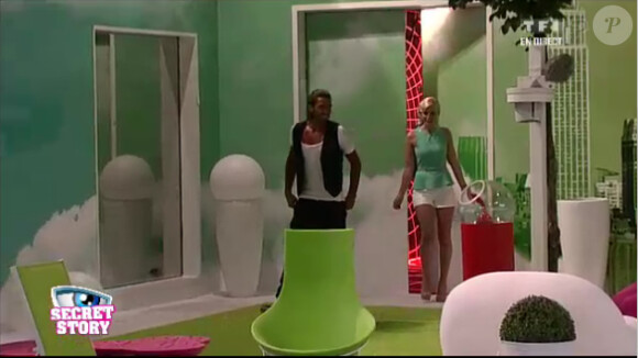 Nadège et Thomas font leur entrée dans Secret Story 6, vendredi 1er juin 2012, sur TF1