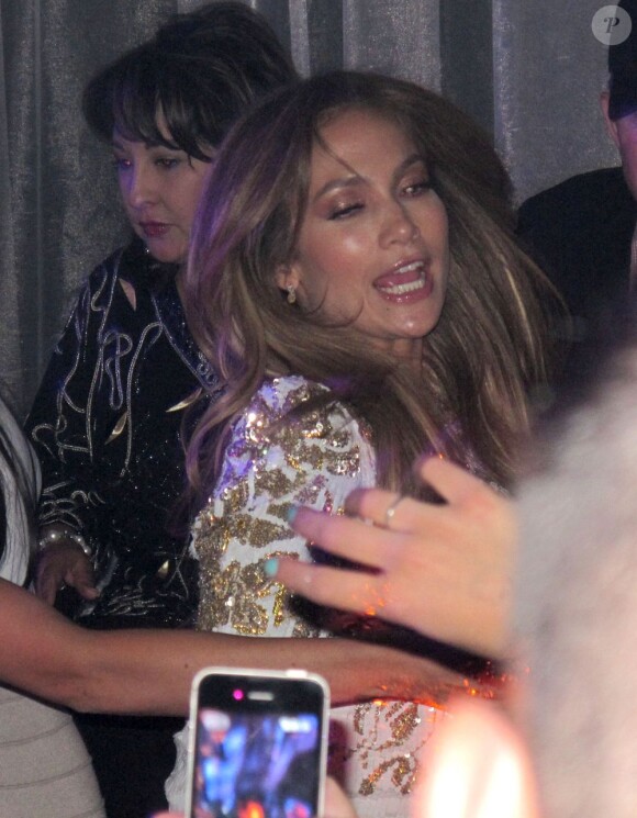 Jennifer Lopez et Casper Smart dans un club de Las Vegas, le 26 mai 2012.