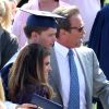 Arnold Schwarzenegger et Maria Shriver réunis pour la remise de diplôme de leur fils Patrick, dans un lycée de Los Angeles, le 1er juin 2012.
