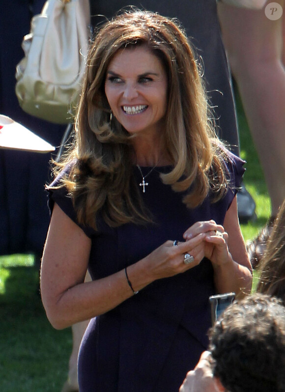 Maria Shriver pour la remise de diplôme de son fils Patrick, à Los Angeles, le 1er juin 2012.
