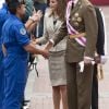 Le roi Juan Carlos Ier d'Espagne, la reine Sofia, le prince Felipe et la princesse Letizia ont assisté samedi 2 juin 2012 aux célébrations de la Journée des forces armées sur la grand'place de Valladolid.
