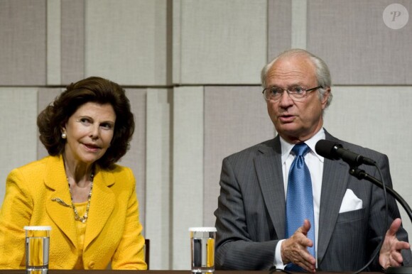 Le roi Carl XVI Gustaf de Suède et la reine Silvia en Corée du Sud le 31 mai 2012.