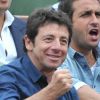 Patrick Bruel lors du match entre Jo-Wilfried Tsonga et Novak Djokovic le 5 juin 2012 à Roland-Garros