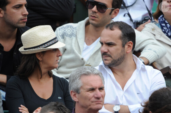 François-Xavier Demaison lors du match entre Jo-Wilfried Tsonga et Novak Djokovic le 5 juin 2012 à Roland-Garros