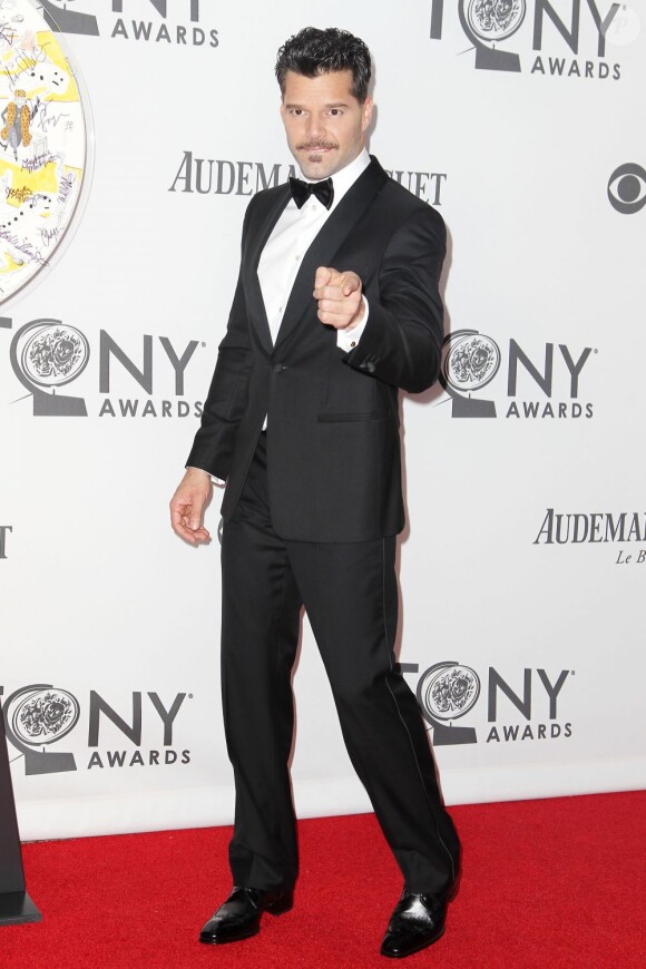 Ricky Martin à la 66e cérémonie des Tony Awards, à New York, le 10 juin 2012.