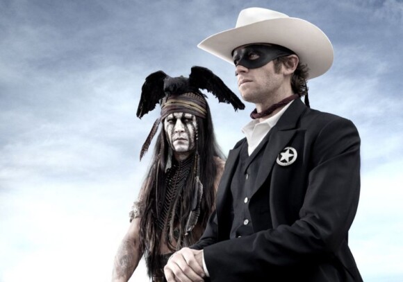 Johnny Depp et Armie Hammer dans The Lone Ranger de Gore Verbinski.