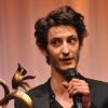 Pierre Niney recompensé au festival du film romantique de Cabourg, le 15 juin 2012