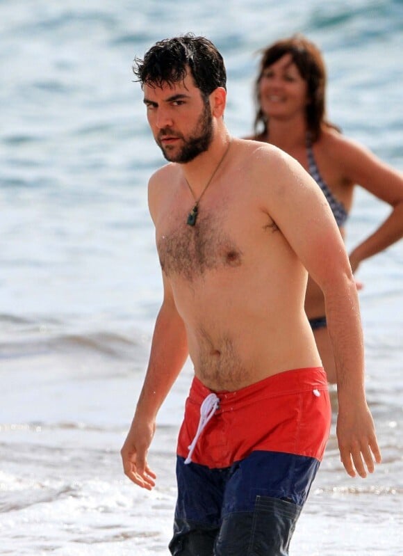 Josh Radnor, à la plage, à Hawaï, le vendredi 15 juillet 2012.