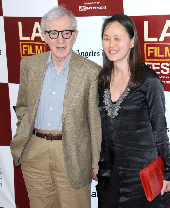 Woody Allen et sa femme Soon-Yi Previn le 14 juin 2012 à Los Angeles.