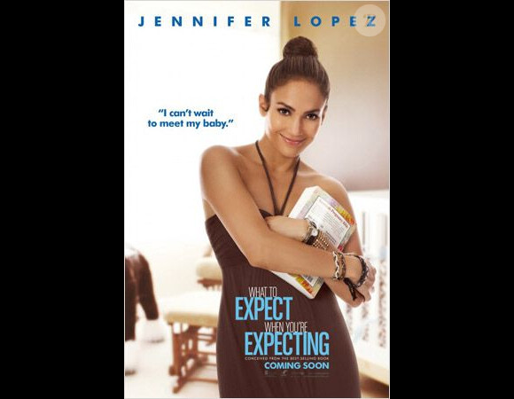 L'affiche du film Ce qui vous attend si vous attendez un enfant avec Jennifer Lopez