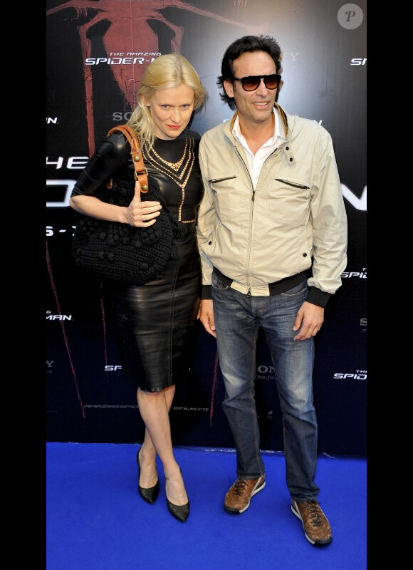 Anthony Delon et Anna Sherbinina lors de l'avant-première de The Amazing Spider-Man à Paris, le 20 juin 2012.