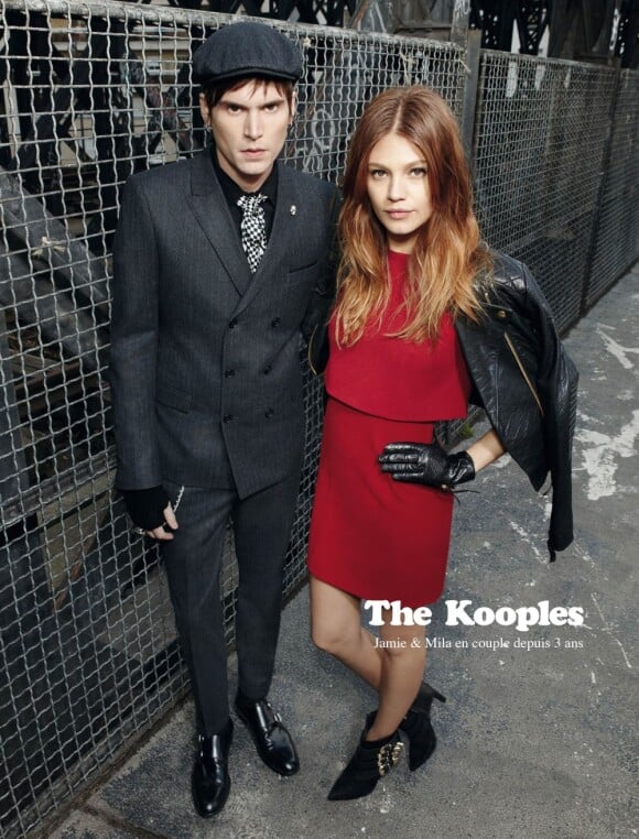 Jamie Burke et Mila de Wit représentent l'image de The Kooples pour la saison automne-hiver 2012-2013