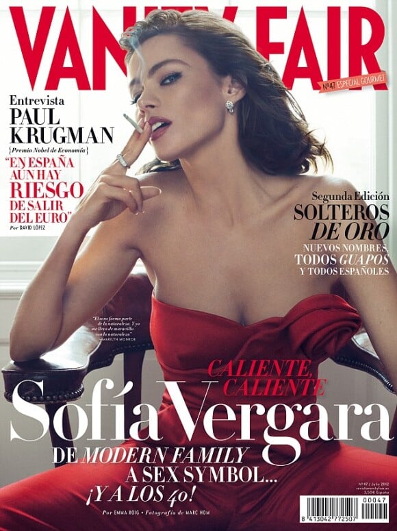 Sofia Vergara sur la couverture du magazine Vanity Fair Espagne. Juillet 2012