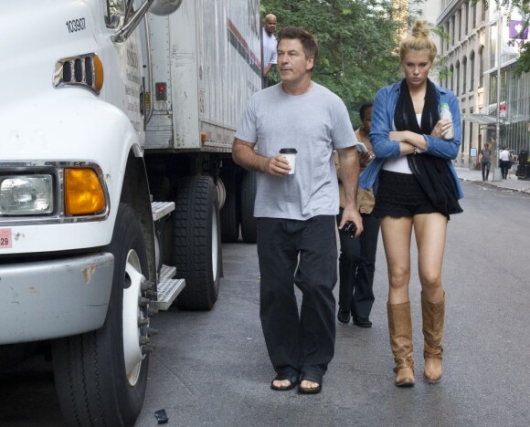 Alec Baldwin et sa fille Ireland vont déjeuner ensemble à New York le 21 juin 2012