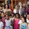 Letizia d'Espagne à New York le 22 juin 2012. Elle était invitée au sein de l'école primaire Emily Dickinson