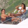 Raúl et sa femme Mamen Sanz en vacances sur la petite île de Formentera dans l'archipel des Baléares le 15 juin 2012