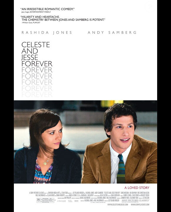Rashida Jones et Andy Samberg dans Celeste et Jesse Forever, une comédie romantique de Lee Toland Krieger.