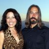 Lisa Edelstein et son compagnon Robert Russell lors d'une soirée à Taormina, en Sicile, le 26 juin 2012