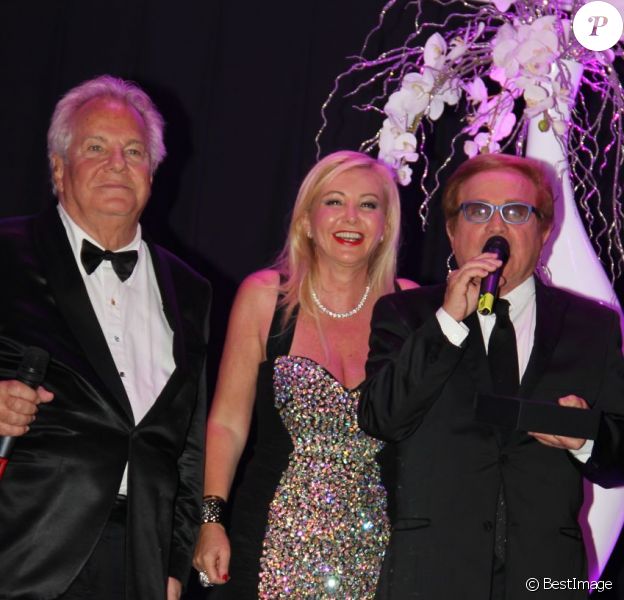 Massimo Gargia, Monika Bacardi et Orlando au dîner de gala organisé au profit du Château de St Cloud, le 26 juin 2012