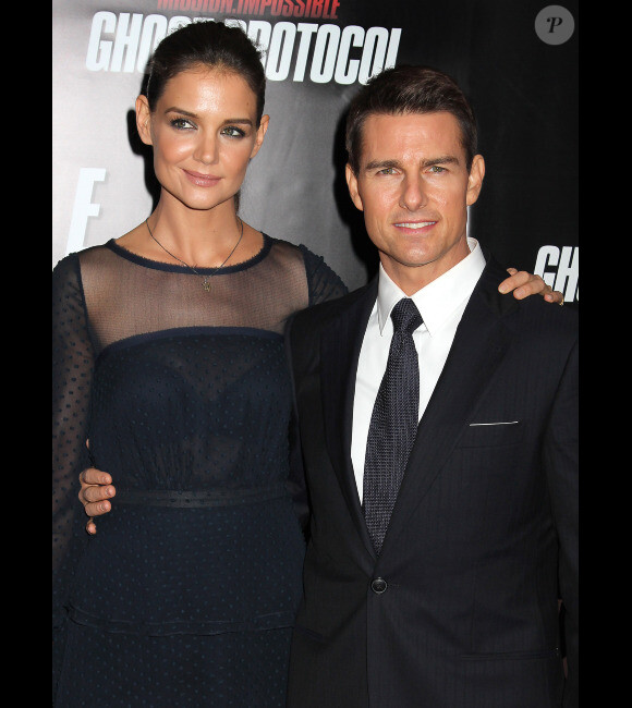 Tom Cruise et Katie Holmes en décembre 2011 à New York
