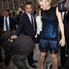 Au lendemain du défilé Dior, auquel elle a assisté au côté de Bernard Arnault, la princesse Charlene de Monaco était présente place Vendôme à Paris mardi 3 juillet 2012 pour l'inauguration de la boutique Louis Vuitton Joaillerie au 23, en présence du directeur artistique Lorenz Bäumer.