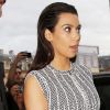 Kim Kardashian arrive à la présentation Givenchy haute couture à Paris. Le 3 juillet 2012.