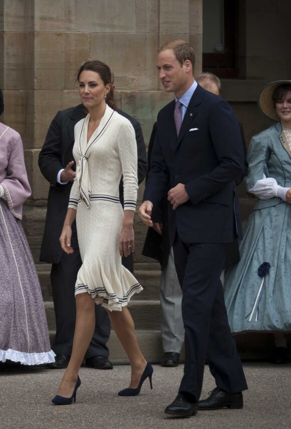 Le duc et la duchesse de Cambridge en visite sur l'île Prince Edward lors de leur tournée royale au Canada, le 4 juillet 2011.