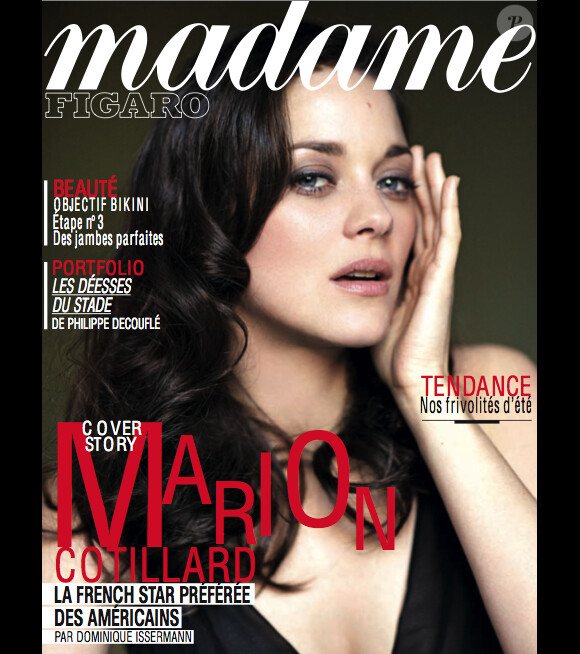 Marion Cotillard en couverture de Madame Figaro (édition du 6 juillet 2012)
