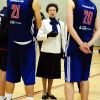 La princesse Anne rencontrait le 4 juillet 2012  les basketteurs de la Team GB pour les JO de Londres à leur camp d'entraînement de Loughborough.