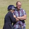 Zara Phillips peut compter sur le tendre soutien de son mari Mike Tindall dans sa préparation pour les JO de Londres, comme ici le 30 juin 2012 lors du Barbury International Horse Trials dans le Wiltshire.